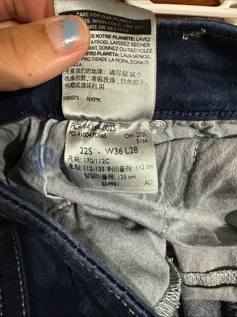 Signature by Levi Strauss Dark Wash Skinny Mid Rise Jeans 22S - Picture 7 of 10